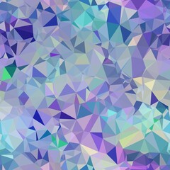 Seamless iridescent triangle pattern for surface pattern print. High quality illustration. Blue and purple holographic vivid trendy swatch. Funky contemporary graphic tile for background or textile.