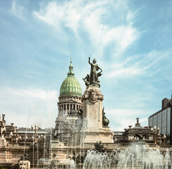 Fototapeta na wymiar Congreso De la nación - Buenos Aires - Argentina