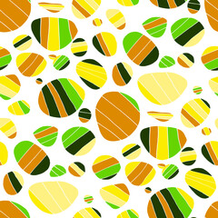 Fototapeta na wymiar Seamless vector pattern with abstract modern doodles. Bright summer print. Trendy colorful background. Vintage geometric doodles. 