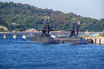 Fototapeta premium 神奈川県横須賀市の港