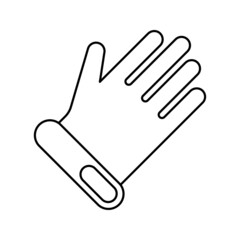 golf hand gloves icon vector