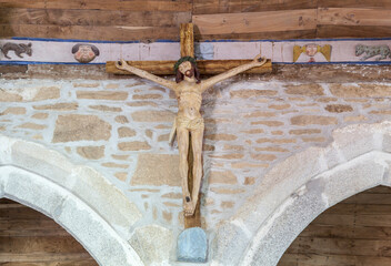 Brittany; The Crucifix of Trémalo, Pont-Aven,The Yellow Christ (in French: Le Christ jaune) is a...
