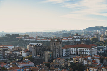 Porto Cathedral in the morning. Portugal.