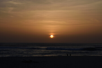 Sunset from Doniños beach in Ferrol