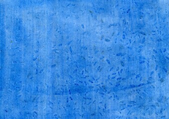 Abstract Watercolor Grunge Background Bright Blue Textured Art Banner with Space for Text