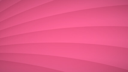 Abstract background of wavy curved stripes with shadows in pink colors