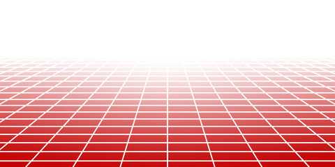 Abstract tiled background with perspective in red colors