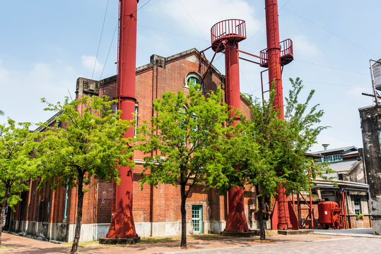 Taichung, Taiwan- October 5, 2021: Building view of The Cultural Heritage Park, Ministry of Culture in Taichung, Taiwan