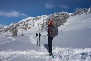 girl in the snow