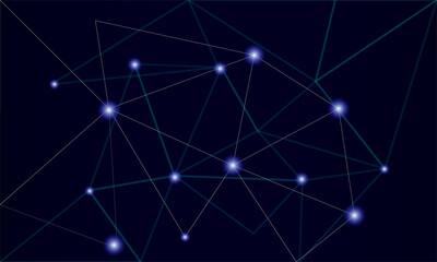 Fototapeta premium technology space blue lights background