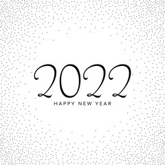 Simple elegant Happy New Year 2022 calendar background