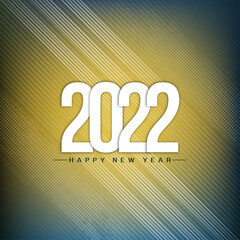 Happy New Year 2022 modern greeting calendar background