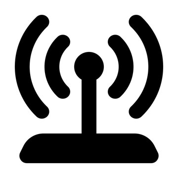 Wifi Pole Icon Illustration