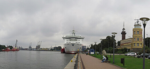 Gdansk Poland ferry terminal in the port