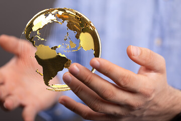 global network and data exchanges over the world