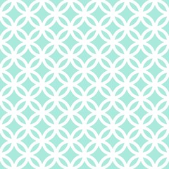White and Green circle pattern line, seamless background. The seamless geometric pattern of circles. Wrapping paper.