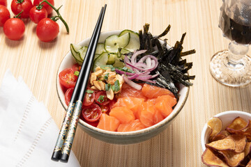 poke bowl traditional Hawaiian food