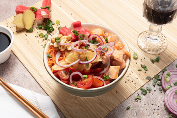 poke bowl traditional Hawaiian food