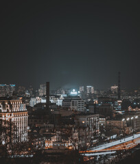 night view of the city