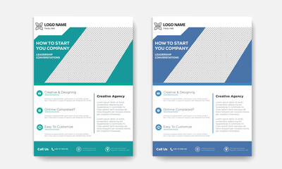 Modern abstract creative corporate Business Flyer, Brochure, Annual Report, Magazine, Poster, Corporate Presentation, Portfolio, infographic, layout with A4 size, Easy to use and edit