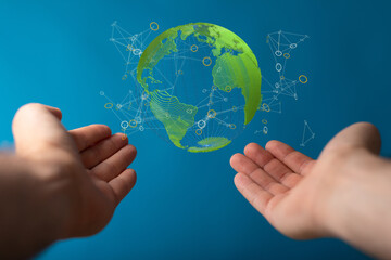 Renewable energy concept Earth Day or environment protection