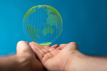 Renewable energy concept Earth Day or environment protection