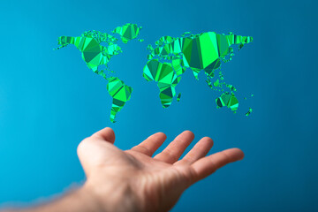 Renewable energy concept Earth Day or environment protection