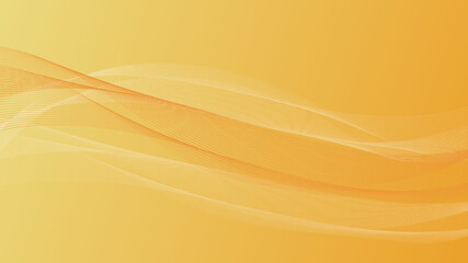Yellow background with thin lines and waves.