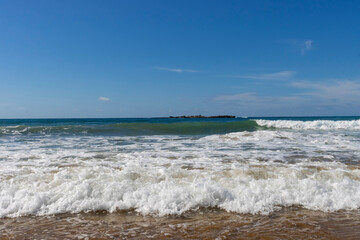Mediterranean Sea in October on the Turkish coast