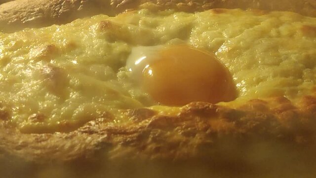 khachapuri in Adjarian baked in the oven