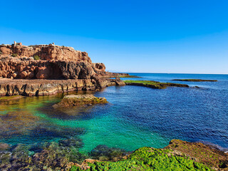 Naklejka premium Vega Baja del Segura - Las calas de Torrevieja paisajes junto al mar