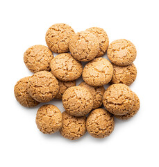 Amaretti biscuits. Sweet italian almond cookies.