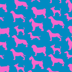 textura con silueta de perro