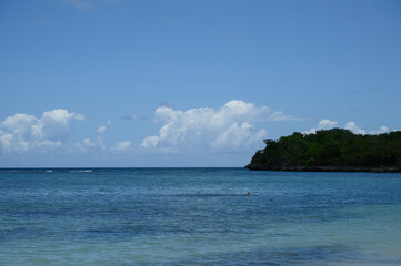 azur lagoon view idyllic scenery reflection day