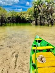 canoe on the lake