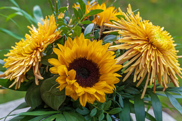 Obraz premium Herbstblumenstrauß