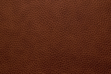 brown artificial leather with waves and folds on PVC base
