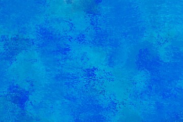 blue background, grunge wall  background, abstract blue background, light turquoise minimalistic wallpaper for editing, simple backdrop with rough surface, waves and splattered drops