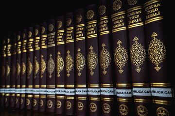 Islamic Book in a row