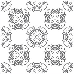 Repeating geometric tiles from striped elements.Modern geometric background with abstract shapes.Monochromatic Repeating Patterns.black and white striped pattern for design.