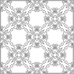 Repeating geometric tiles from striped elements.Modern geometric background with abstract shapes.Monochromatic Repeating Patterns.black and white striped pattern for design.