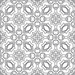 Repeating geometric tiles from striped elements.Modern geometric background with abstract shapes.Monochromatic Repeating Patterns.black and white striped pattern for design.