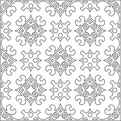 Repeating geometric tiles from striped elements.Modern geometric background with abstract shapes.Monochromatic Repeating Patterns.black and white striped pattern for design.