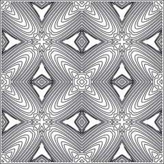 Repeating geometric tiles from striped elements.Modern geometric background with abstract shapes.Monochromatic Repeating Patterns.black and white striped pattern for design.