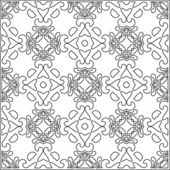 Repeating geometric tiles from striped elements.Modern geometric background with abstract shapes.Monochromatic Repeating Patterns.black and white striped pattern for design.