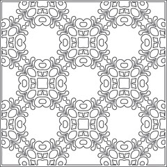 Repeating geometric tiles from striped elements.Modern geometric background with abstract shapes.Monochromatic Repeating Patterns.black and white striped pattern for design.