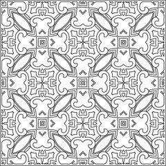 Repeating geometric tiles from striped elements.Modern geometric background with abstract shapes.Monochromatic Repeating Patterns.black and white striped pattern for design.