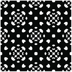 Fototapeta na wymiar Vector geometric seamless pattern.Modern geometric background with abstract shapes.Monochromatic Repeating Patterns.Endless abstract texture.black and white image for design.