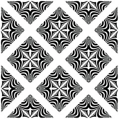 Vector geometric seamless pattern.Modern geometric background with abstract shapes.Monochromatic Repeating Patterns.Endless abstract texture.black and white image for design.