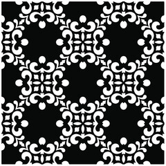 Vector geometric seamless pattern.Modern geometric background with abstract shapes.Monochromatic Repeating Patterns.Endless abstract texture.black and white image for design.